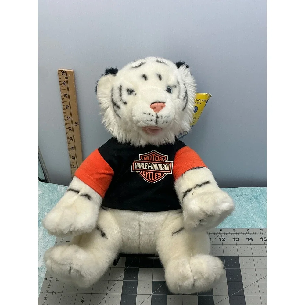 Build-A-Bear White Tiger Plush Harley-Davidson Beary Exclusive Edition 16in